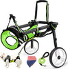 Dog Wheelchair for Back Legs Large Small, Newly Wheelchair for Dogs, Adjustable Dog Carts with Wheels for Disabled Hind Legs, Waterproof, with LED, Leash, Angle-Adjustable Wheels